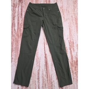 KUHL Splash Roll Up Cargo Hiking Pants Olive Green Convertible Capris Women's